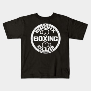 Bronx Boxing Club Squared Circle Distressed Kids T-Shirt